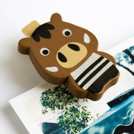 Blancho Bedding [Smile Animals-A] - Wooden Clips / Wooden Clamps / Mini Clips