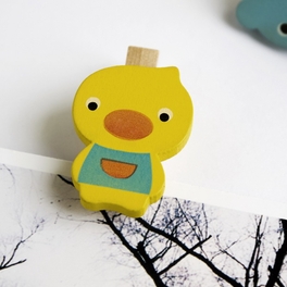 Blancho Bedding [Smile Animals-B] - Wooden Clips / Wooden Clamps / Mini Clips