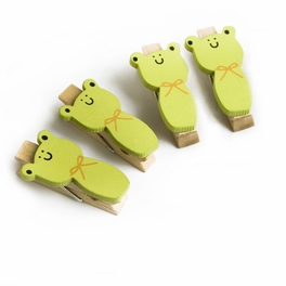 blancho bedding [Smile Frog] - Wooden Clips / Wooden Clamps / Mini Clips