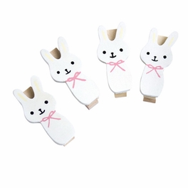 blancho bedding [Smile Rabbit] - Wooden Clips / Wooden Clamps / Mini Clips
