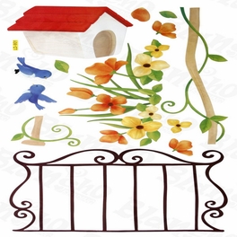 Blancho Bedding Spring Waltz - Hemu Wall Decals Stickers Appliques Home Decor 12.6 BY 23.6 Inches
