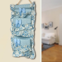 Blancho Bedding [Star Shape & Allover] Blue/Wall Hanging/ Baskets /Wall Organizers/ Hanging Baskets (9*15)