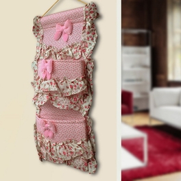 Blancho Bedding [Star Shape & Allover] Pink/Wall Hanging/ Baskets /Wall Organizers/ Hanging Baskets (9*17)