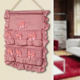 Blancho Bedding [Star Shape] Pink/Wall Hanging/Wall Baskets /Wall Organizers/Hanging Basket/Baskets (18*19)