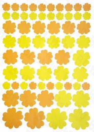 Blancho Bedding Summer Flowers - Large Wall Decals Stickers Appliques Home Decor