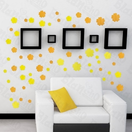 blancho bedding Summer Flowers - Large Wall Decals Stickers Appliques Home Decor