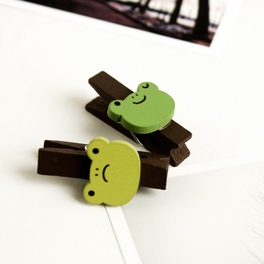 Blancho Bedding [Sundry Animals] - Wooden Clips / Wooden Clamps / Mini Clips