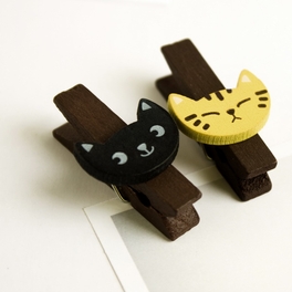 Blancho Bedding [Sundry Animals] - Wooden Clips / Wooden Clamps / Mini Clips