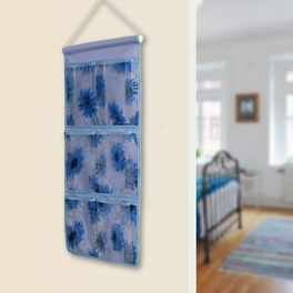 Blancho Bedding [Sunflowers] Blue/Wall Hanging/ Wall Organizers / Baskets / Hanging Baskets (10*23)