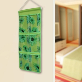 Blancho Bedding [Sunflowers] Green/Wall Hanging/ Wall Organizers /Baskets/ Hanging Baskets (10*23)