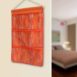 Blancho Bedding [Sunflowers] Orange/Wall Hanging/ Wall Organizers/Baskets/ Hanging Baskets (14*23)