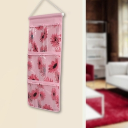 Blancho Bedding [Sunflowers] Pink/Wall Hanging/ Wall Organizers / Baskets / Hanging Baskets (10*23)