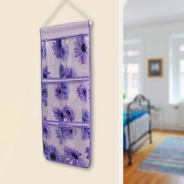 Blancho Bedding [Sunflowers] Purple/Wall Hanging/ Wall Organizers / Baskets / Hanging Baskets (10*23)