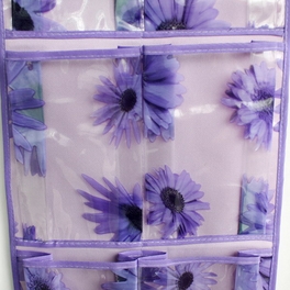 Blancho Bedding [Sunflowers] Purple/Wall Hanging/ Wall Organizers / Baskets / Hanging Baskets (10*23)