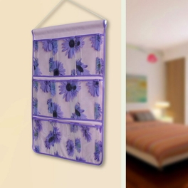 Blancho Bedding [Sunflowers] Purple/Wall Hanging/ Wall Organizers / Baskets / Hanging Baskets (14*23)