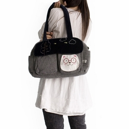 Blancho Bedding [Sunny Day] 100% Cotton Canvas Shoulder Bag / Swingpack / Travel Bag