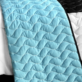 Blancho Bedding [Swaying Lily] 3PC Vermicelli - Quilted Patchwork Quilt Set (Full/Queen Size)
