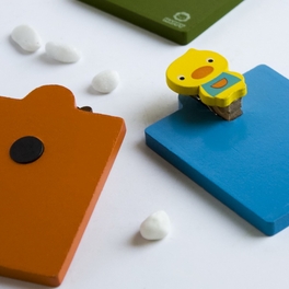 Blancho Bedding [Sweet Animals-4] - Refrigerator Magnet Clip / Magnetic Clipboard