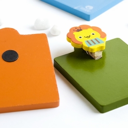 Blancho Bedding [Sweet Animals-5] - Refrigerator Magnet Clip / Magnetic Clipboard