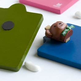Blancho Bedding [Sweet Animals-9] - Refrigerator Magnet Clip / Magnetic Clipboard