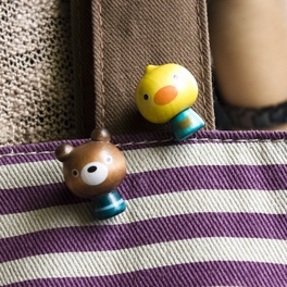 Blancho Bedding [Sweet Bear & Chicken] - Brooch / Brooch Pin / Animal Pin Brooch