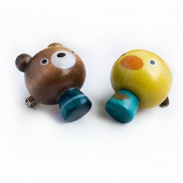 blancho bedding [Sweet Bear & Chicken] - Brooch / Brooch Pin / Animal Pin Brooch