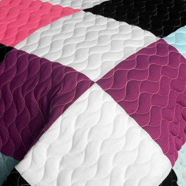 Blancho Bedding [Sweet Berry Smack] 3PC Vermicelli - Quilted Patchwork Quilt Set (Full/Queen Size)