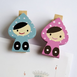 Blancho Bedding [Sweet Doll] - Wooden Clips / Wooden Clamps / Mini Clips