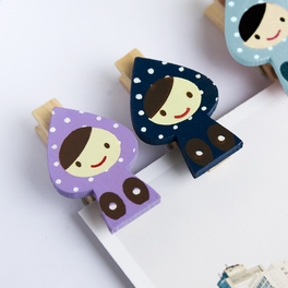 Blancho Bedding [Sweet Doll] - Wooden Clips / Wooden Clamps / Mini Clips