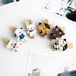 Blancho Bedding [Sweet Family] - Wooden Clips / Wooden Clamps / Mini Clips