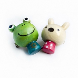 blancho bedding [Sweet Frog & Rabbit] - Brooch / Brooch Pin / Animal Pin Brooch