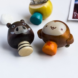 Blancho Bedding [Sweet Monkey & Pig] - Brooch / Brooch Pin / Animal Pin Brooch