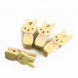blancho bedding [Sweet Rabbit] - Wooden Clips / Wooden Clamps / Mini Clips