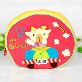 blancho bedding [Sweet Sheep] Embroidered Applique Kids Fabric Art School Backpack / Outdoor Backpack (9.6*8.3*2.7)