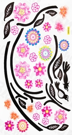 Blancho Bedding Swing Flowers - Wall Decals Stickers Appliques Home Decor