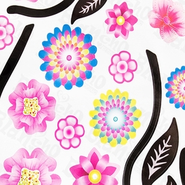 Blancho Bedding Swing Flowers - Wall Decals Stickers Appliques Home Decor