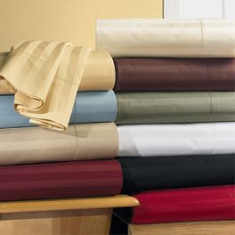 blancho bedding T300 CalKing /Waterbed Sateen Stripe Sheet Sets (unattached)