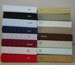 blancho bedding T300 King size Stripe Sheet set 100% Egyptian cotton