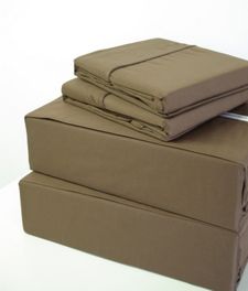 blancho bedding Taupe 550 Thread count Solid Egyptian KING sheet set