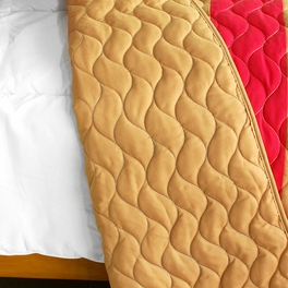 Blancho Bedding [Tender Night] 3PC Vermicelli-Quilted Patchwork Quilt Set (Full/Queen Size)