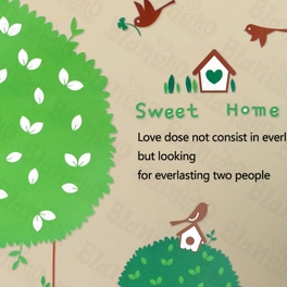 Blancho Bedding The House Of Bird - Large Wall Decals Stickers Appliques Home Decor