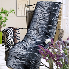 blancho bedding [Tiger Gray] Micro Mink Fur Throw Blanket w/ 14.5 OZ filling (50 by 70 inches)