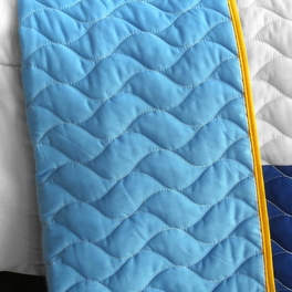 Blancho Bedding [Timeless - B] Vermicelli-Quilted Patchwork Geometric Quilt Set Full/Queen