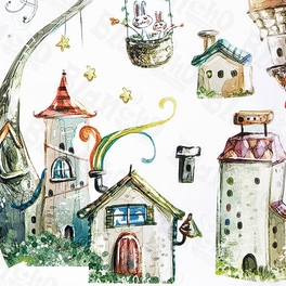 Blancho Bedding Towers - Wall Decals Stickers Appliques Home Decor