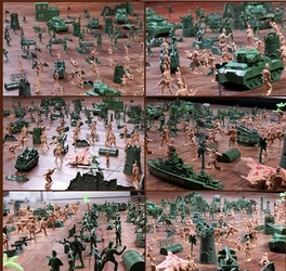 Blancho Bedding Toy Gifts Toy Soldiers/Cars/Trucks /Tractors/Toy Guns Models -Armor