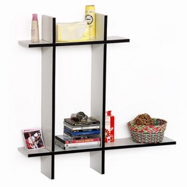 blancho bedding Trista - [New Breed-B] Leather Cross Type Shelve / Book Shelve / Floating Shelve (4 pcs)