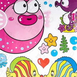 Blancho Bedding Tropical Fish 2 - X-Large Wall Decals Stickers Appliques Home Decor