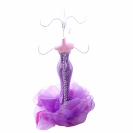 Blancho Bedding [Tutu Collection] Jewelry Display Holder Figure Stand Purple