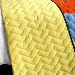 Blancho Bedding [Twilight Romance] 3PC Vermicelli - Quilted Patchwork Quilt Set (Full/Queen Size)