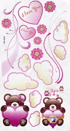 Blancho Bedding Twin Bear - Wall Decals Stickers Appliques Home Decor